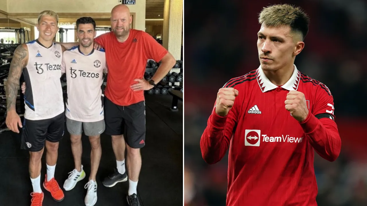 Lisandro Martinez sends message to Pope Francis as pontiff is gifted Man  Utd shirt