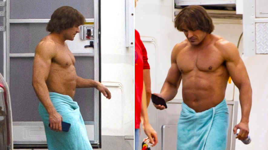 Zac Efron Is Nearly Unrecognizable as a Bulked-Up Wrestler for