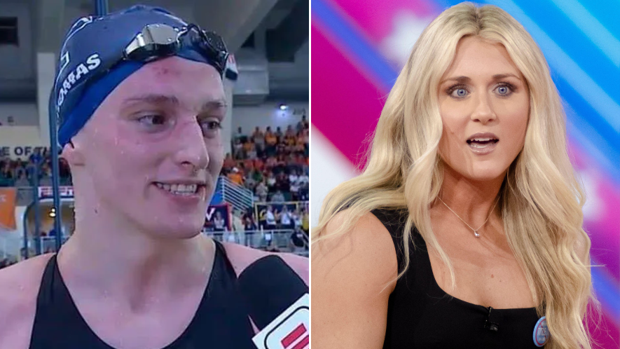 Right-wing activist Riley Gaines in tears over Lia Thomas locker room  incident, transgender athletes in swimming