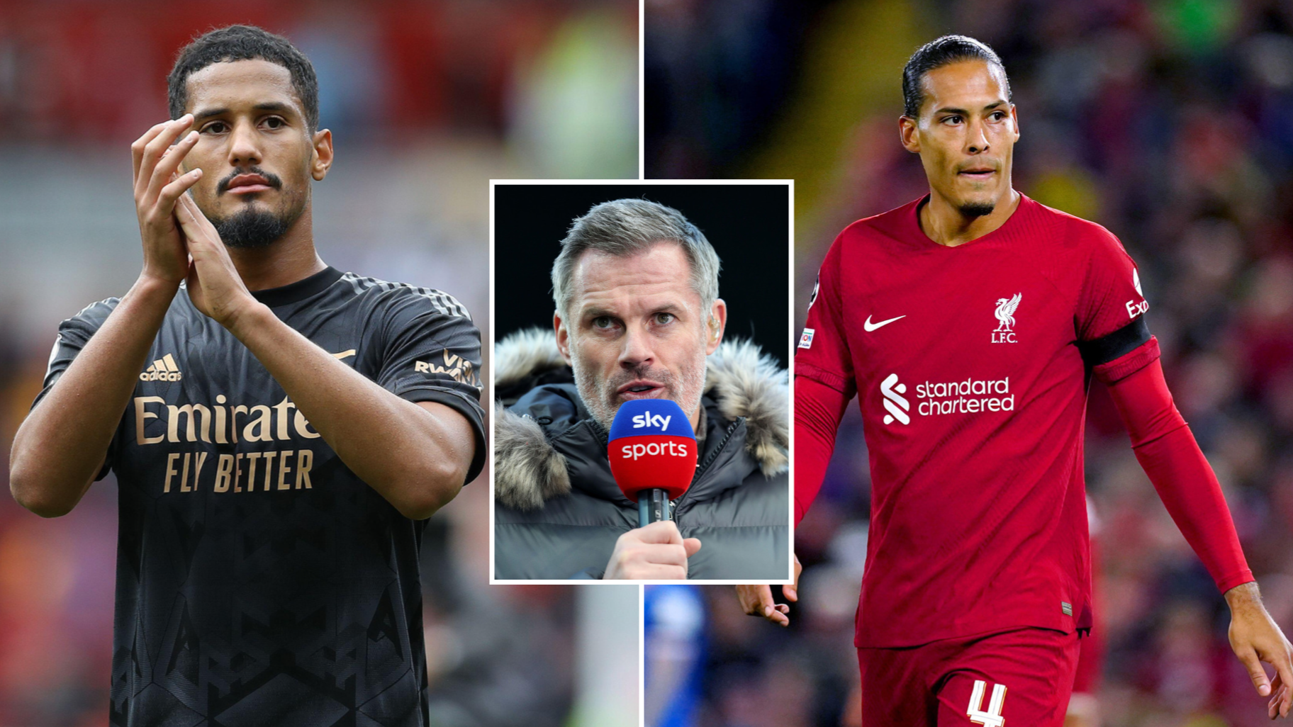 Jamie Carragher praises William Saliba and compares him with Liverpool star Virgil  van Dijk