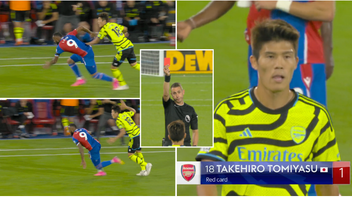 Crystal Palace 0-1 Arsenal LIVE RESULT: Gunners hold on for big win after  Tomiyasu's controversial red card - updates