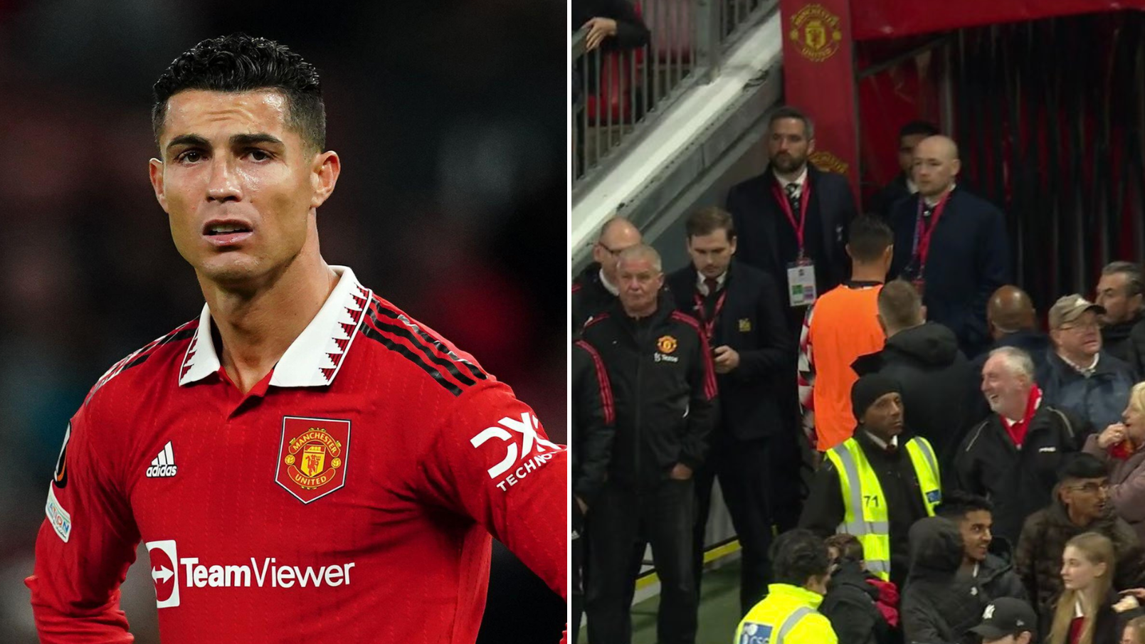 Manchester United players disappointed with Cristiano Ronaldo