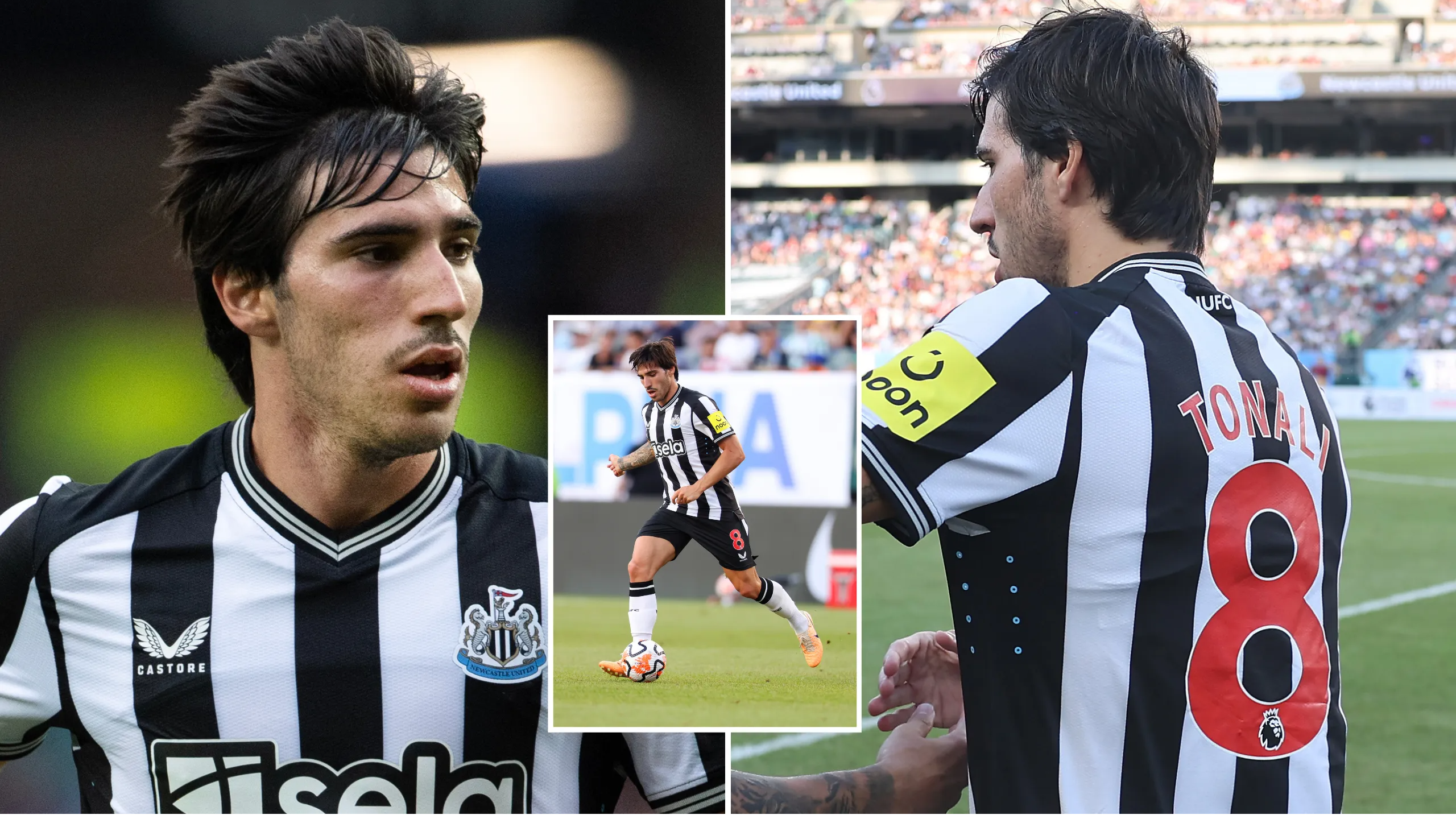 Newcastle United Home TONALI 8 Jersey 25-26 - KICKOFFSHOPPER