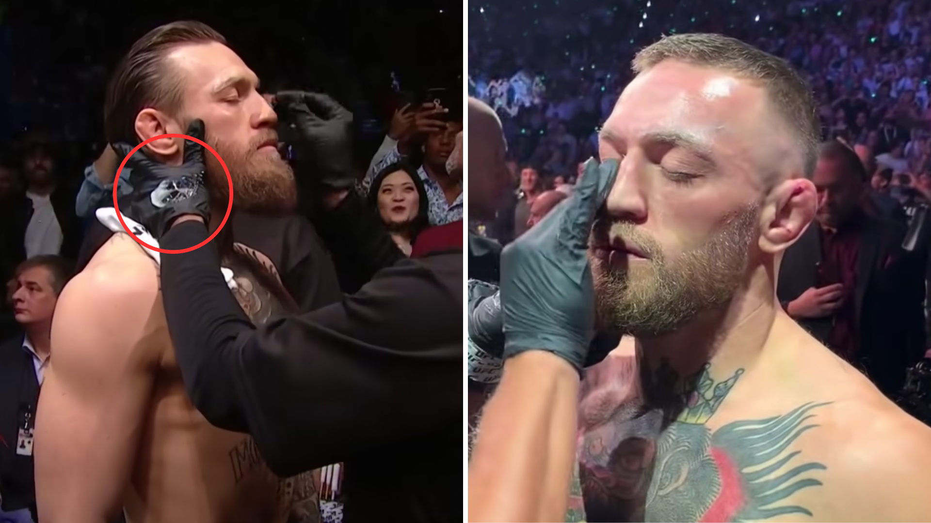 why do they put cream on ufc fighters