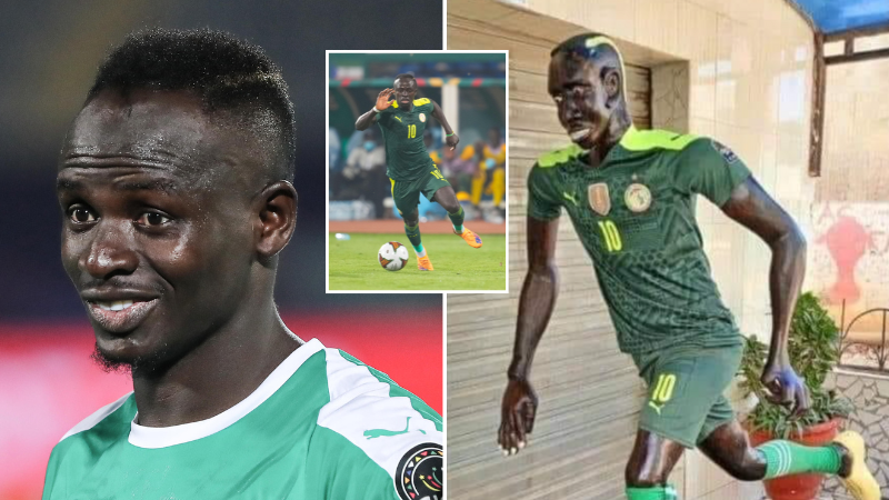 Sadio Mane statue unveiled in his hometown of Bambali, Senegal - Vimarsana News