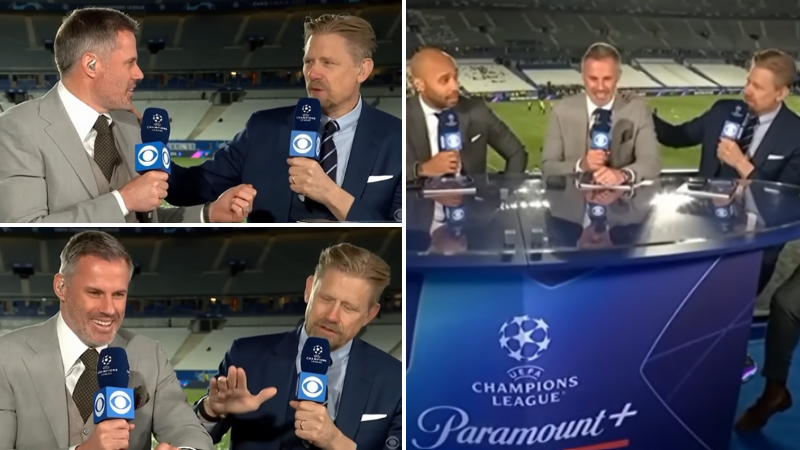 Jamie Carragher ribs Peter Schmeichel over Manchester United's defeat to Man  City