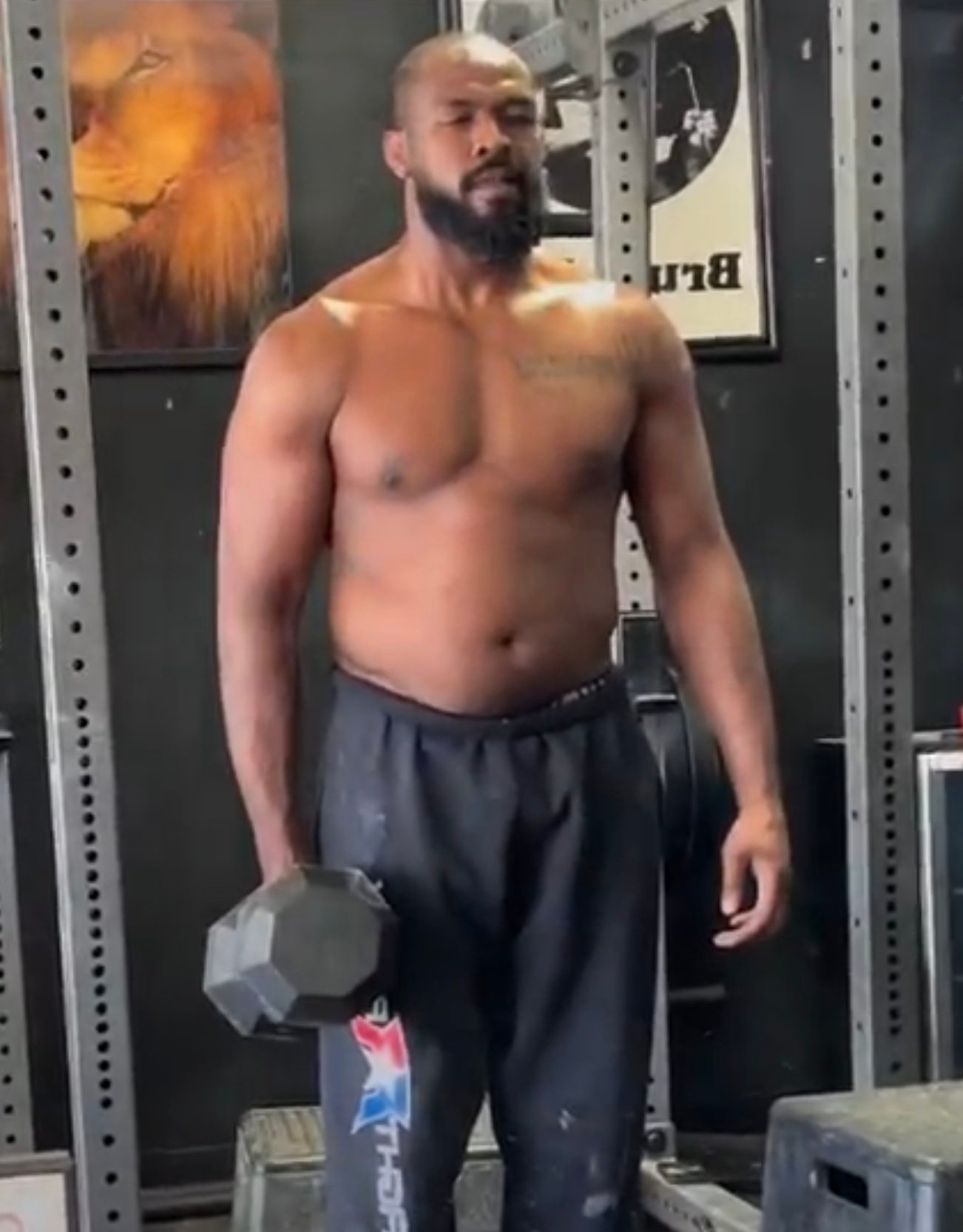 Pictures of bulked up heavyweight Jon Jones emerge ahead of