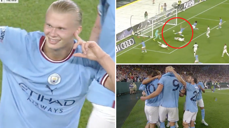 Erling Haaland Scores at Lambeau Field in Manchester City Debut - Sports  Illustrated