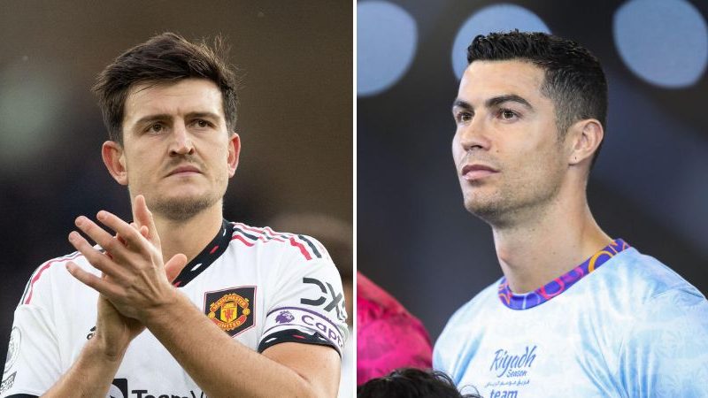 Harry Maguire accidentally headbutted Cristiano Ronaldo in Man Utd's loss  to Atletico - Irish Mirror Online