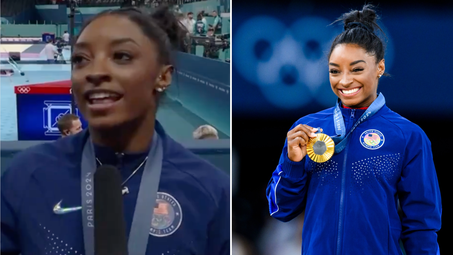 Footage emerges of Simone Biles' reaction to teammate winning bronze medal  in final Olympics event and it speaks volumes