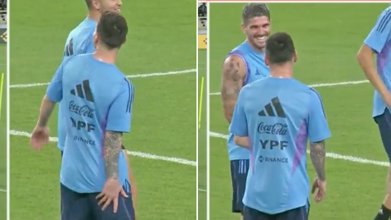 Lionel Messi jokes with Argentina teammates by faking an injury - Vimarsana News