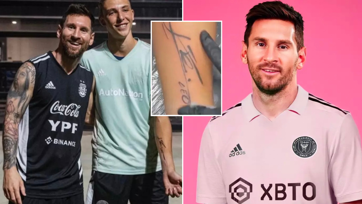 Lionel Messi has a tattoo of Noel Fielding on his back jokes the comic  after spotting mystery inking on Barcelona star – The US Sun | The US Sun