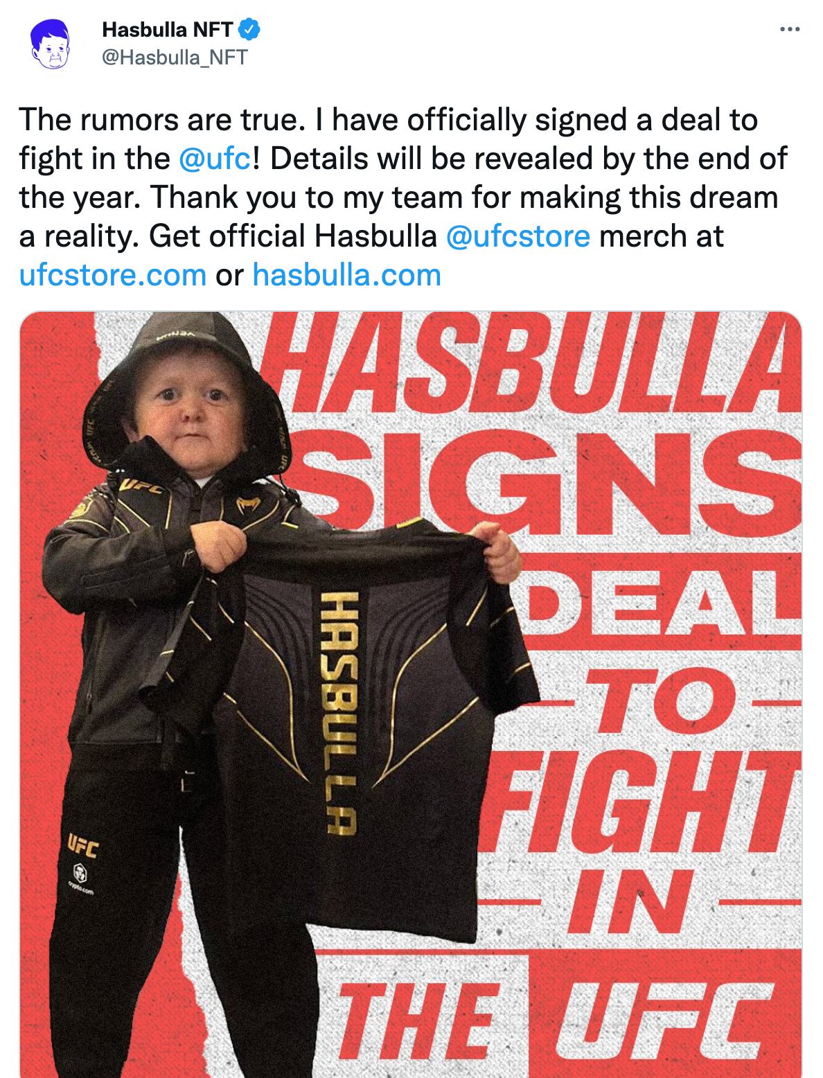 Hasbulla Magomedov signs UFC contract and confirms fight