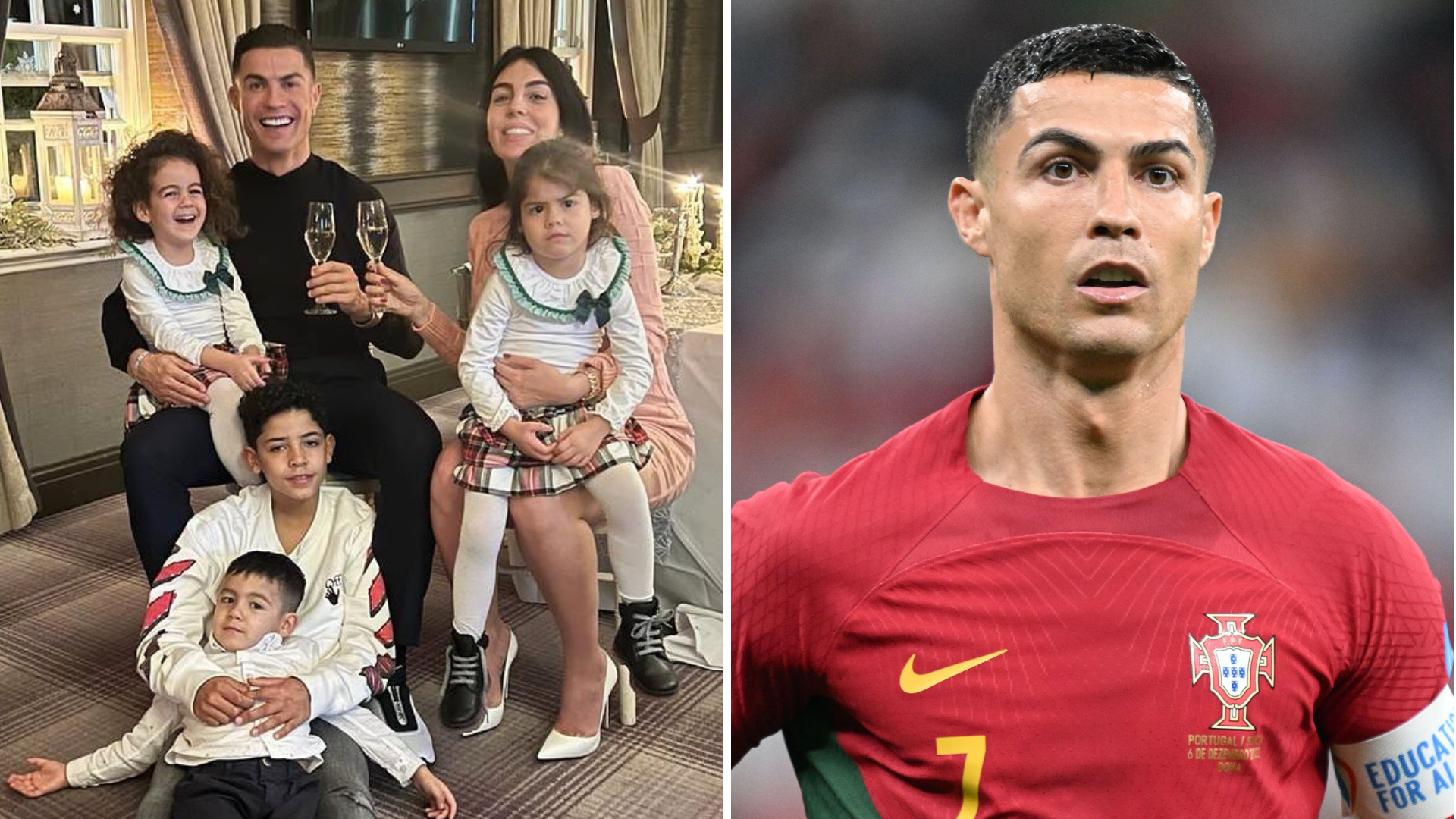 Cristiano Ronaldo Lets His Kid Know That Goal Was For Him