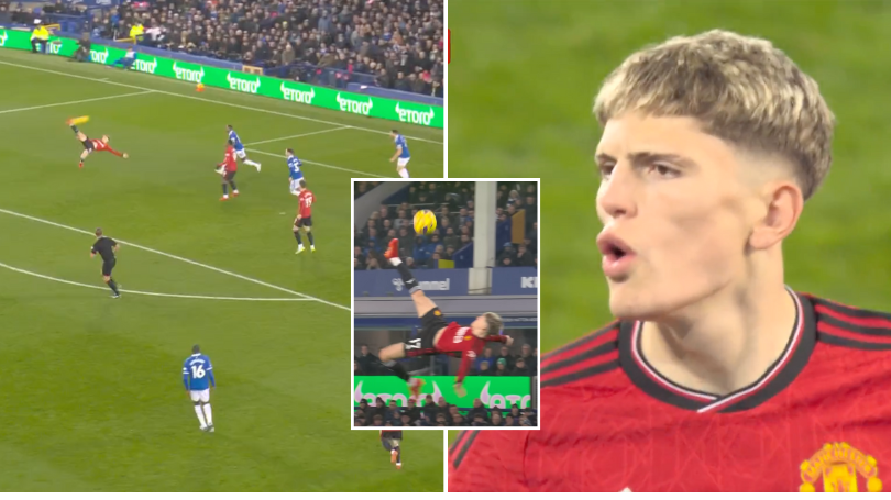 Alejandro Garnacho makes young Man United fan cry with touching gesture  after scoring his stunning overhead kick - gifting a signed pair of the  Cristiano Ronaldo inspired boots he wore at Goodison