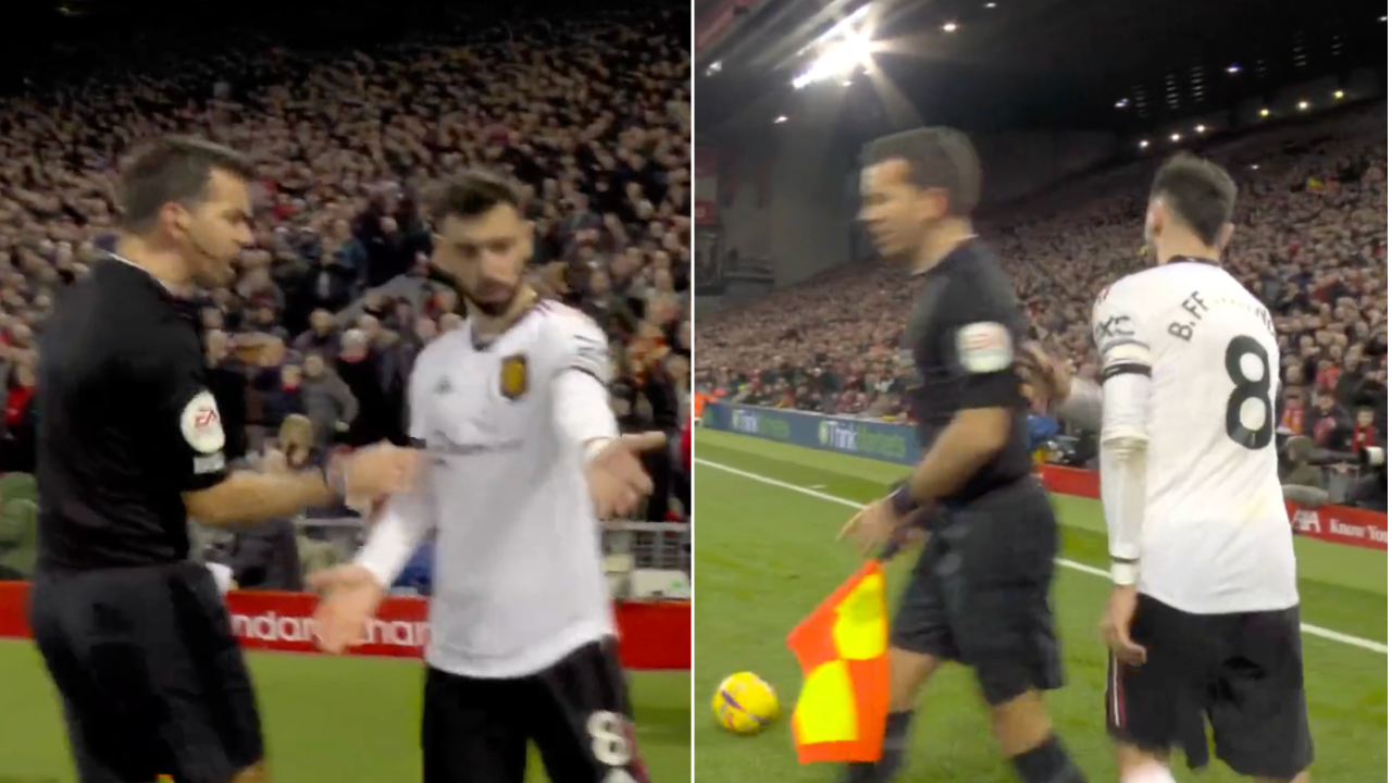 Referee explains why Aleksandar Mitrovic was sent off for push but Man Utd's Bruno Fernandes wasn't