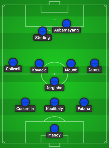 Your Chelsea line-up today! 