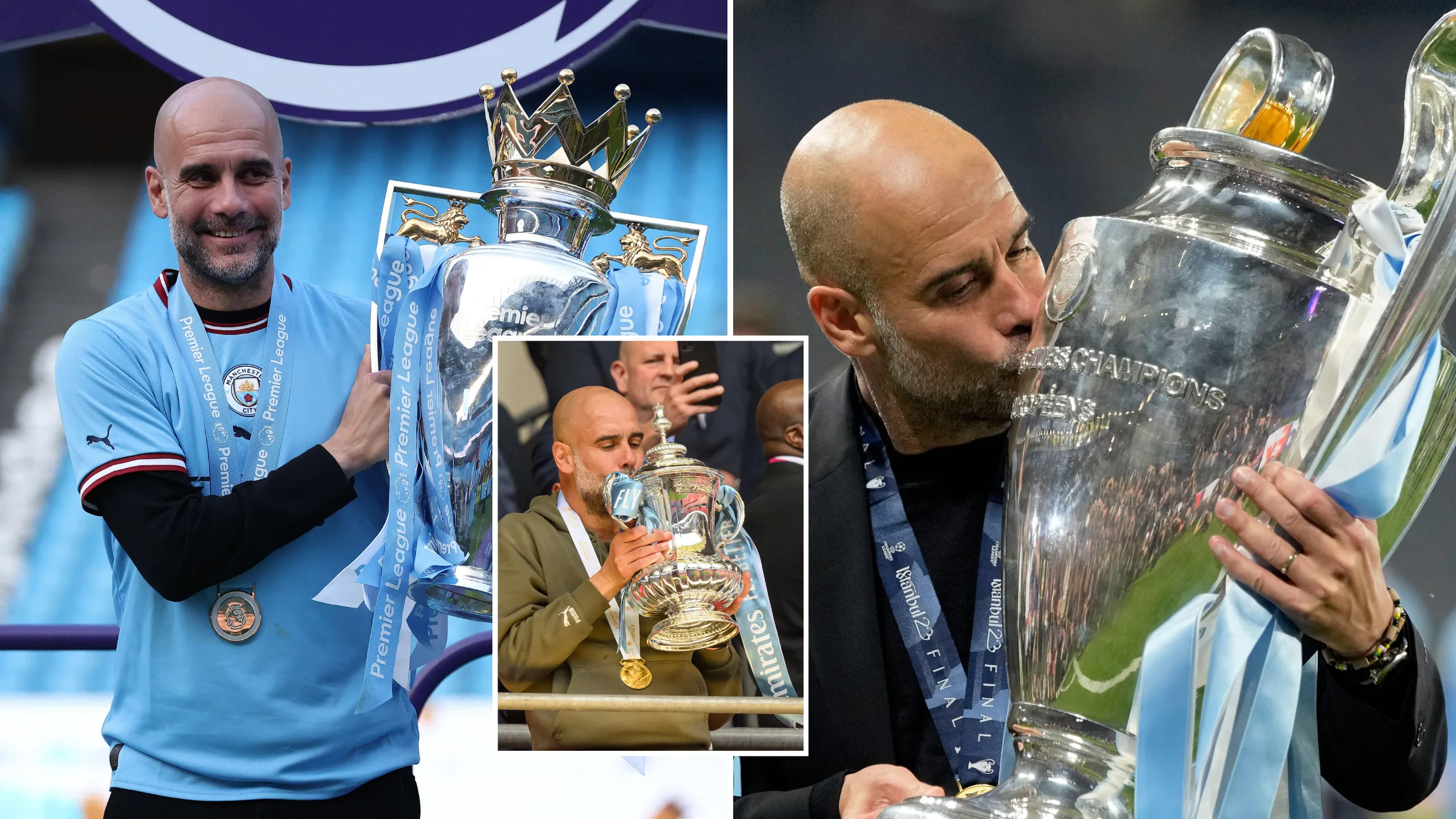 Pep Guardiola gifts his six-figure treble-winning bonus to Man