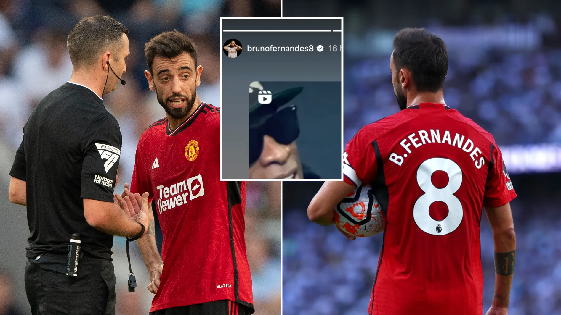 Bruno Fernandes demands apology from officials after Manchester