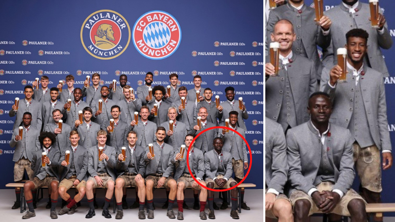 Sadio Mane didn't pose with beer in Bayern traditional squad photo due to Muslim beliefs