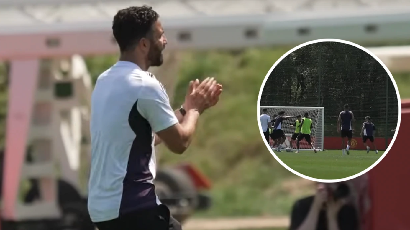 Man Utd fans spot the one player Ruben Amorim is working with personally in  pre-season and want answers