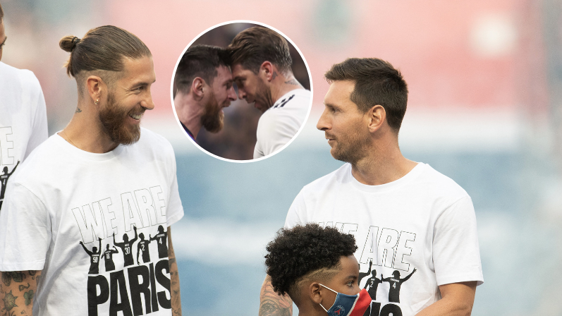 ICYMI: Here's How Sergio Ramos Welcomed Lionel Messi At PSG - Unmissable!