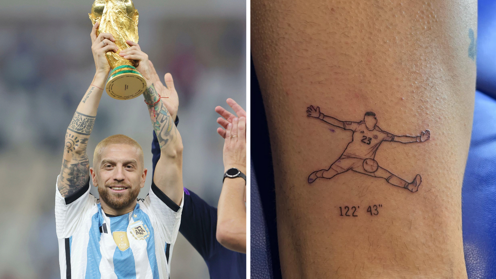 The Spurs Web on X Cuti Romeros new calf tattoo following Argentinas  Copa America win  httpstcoUruVbfI5Fj  X