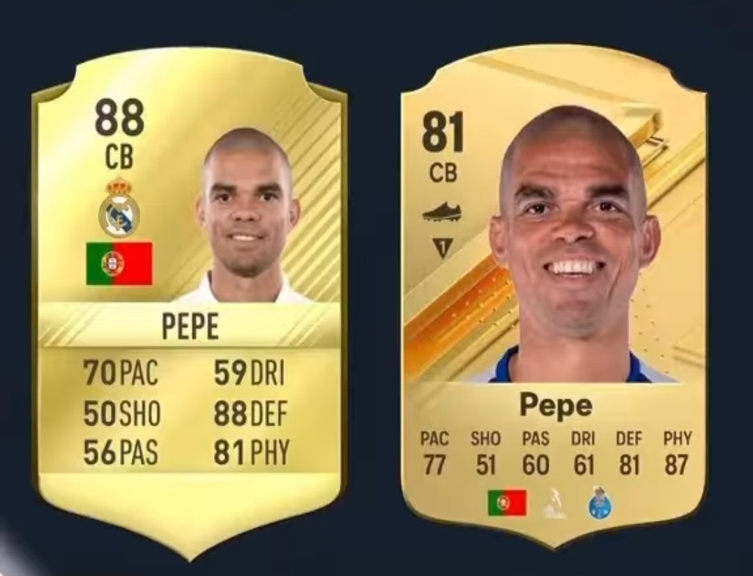 Pepe's pace on EA Sports FC 24 has left fans in disbelief