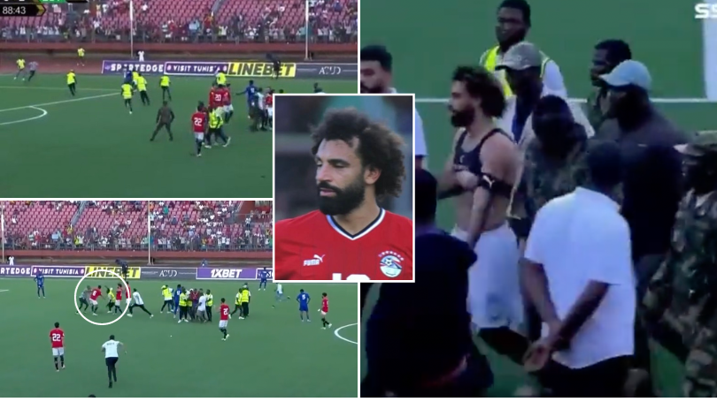 Mo Salah targeted by pitch invaders in shocking scenes during Egypt vs Sierra Leone game