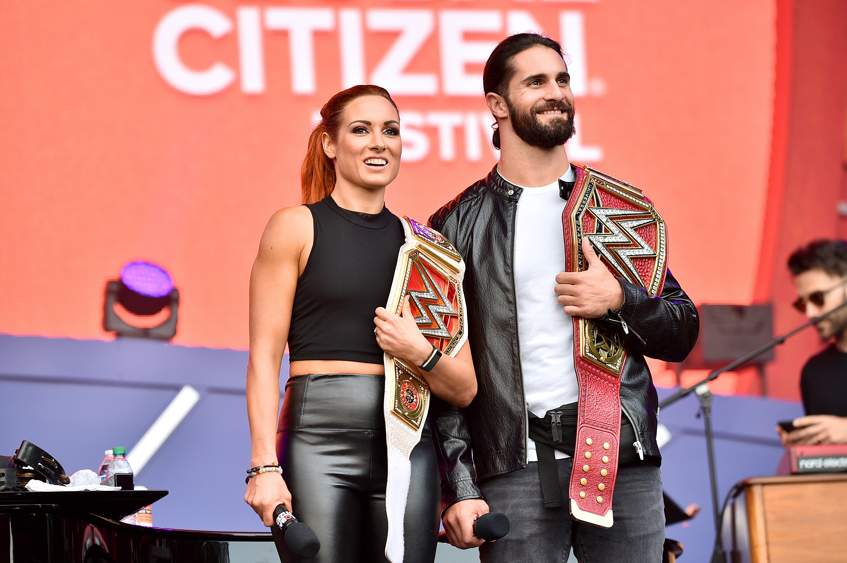 Becky Lynch explains risque WWE title picture with Seth Rollins which sent  the internet crazy