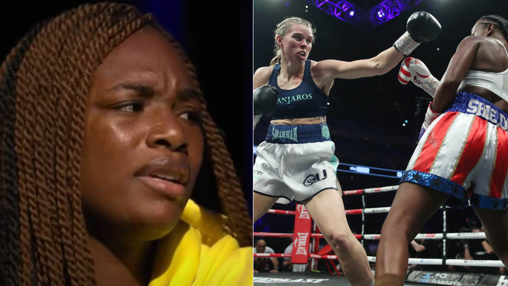 Claressa Shields denied having sex with rival Savannah Marshall before their title fight photo image pic