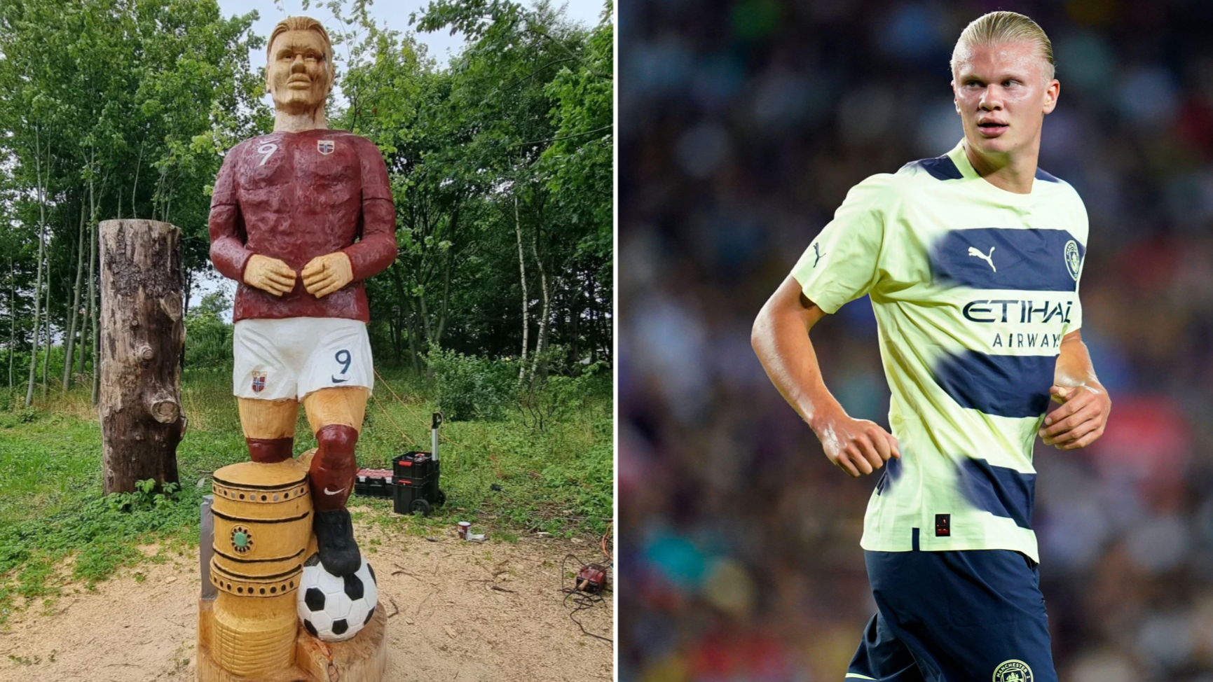 Statue of Manchester City star Erling Haaland has been 'stolen' because it was 'too ugly' - Vimarsana News