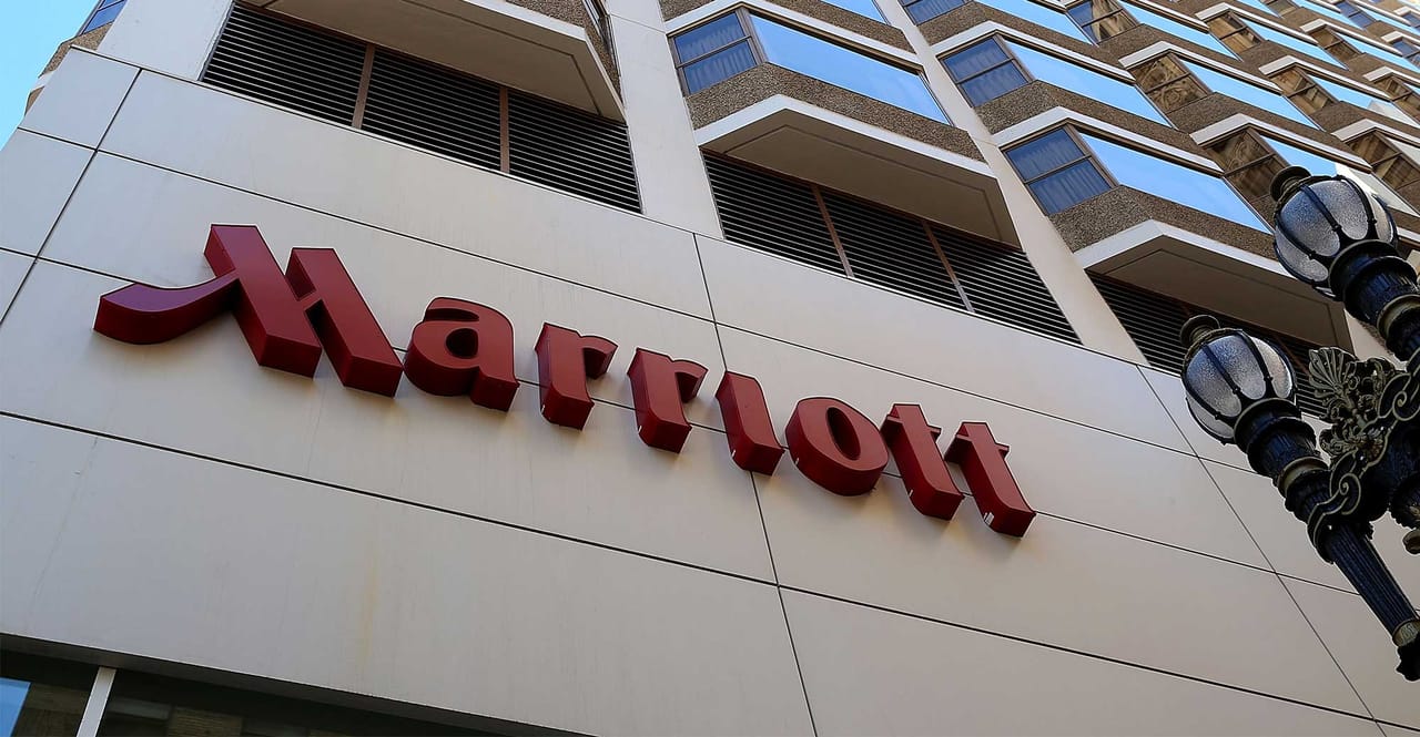 Marriott Event Sign Service Properties Trust to End Marriott Pacts, Sell Hotels
