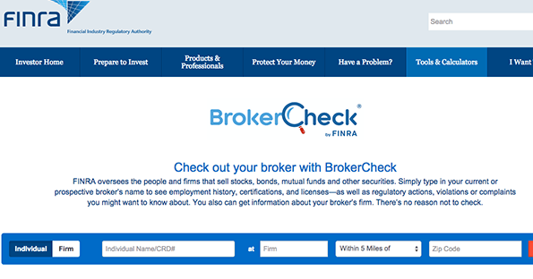 Brokercheck FINRA Marketing BrokerCheck