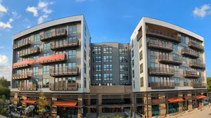 mixed-use development with restaurants, shopping, and apartments mixed-use development with restaurants, shopping, and apartments