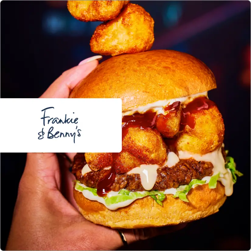 2 for 1 at Frankie & Bennys with tastecard
