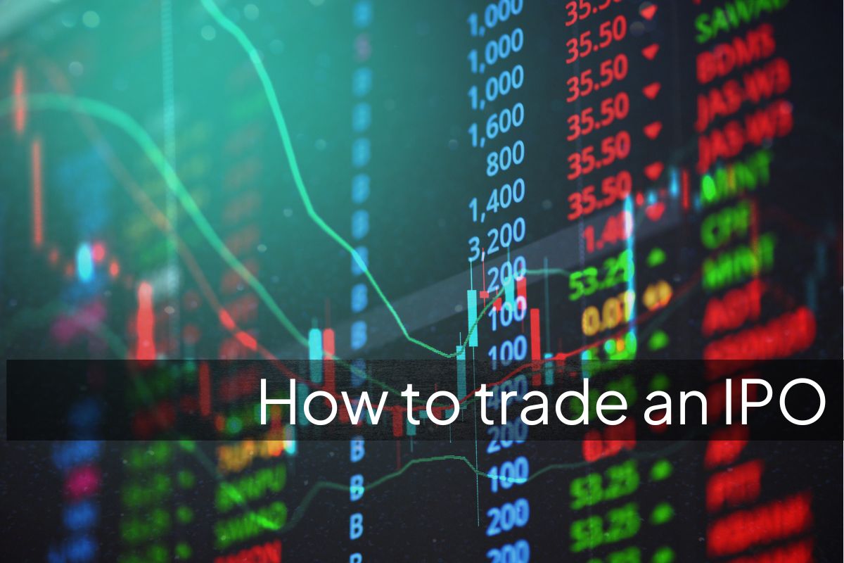 How to trade an IPO text in front of a stock market terminal