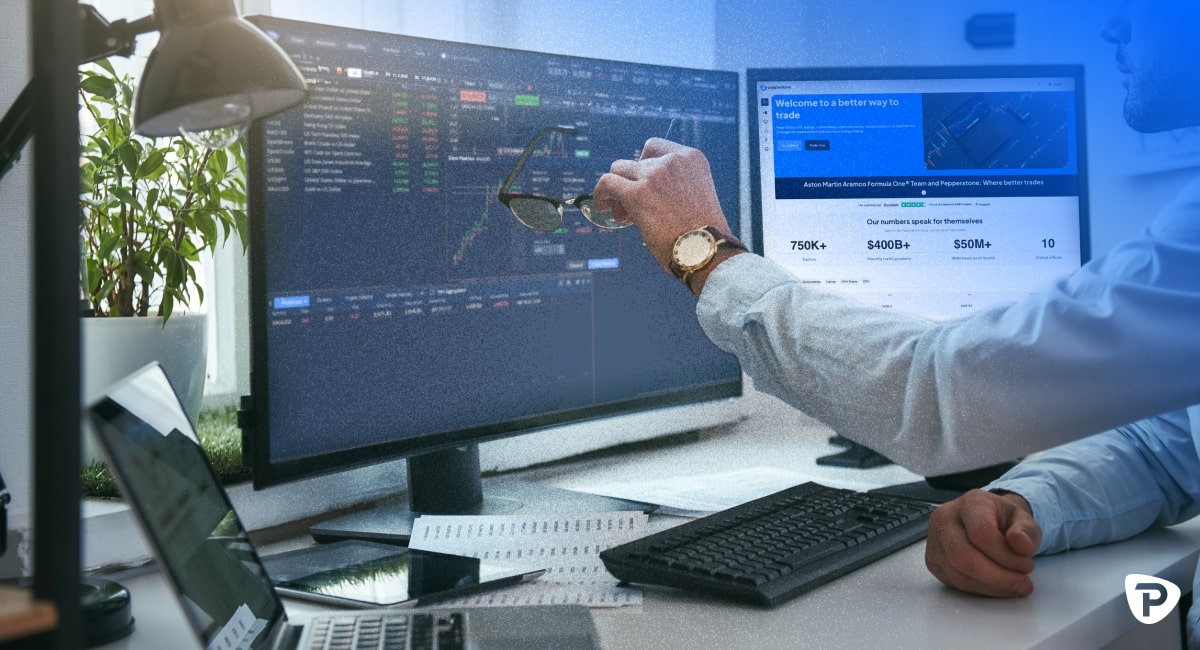 hand with Spread betting overlay