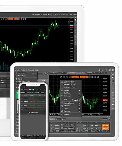 cTrader is free - available across desktop, mobile and web