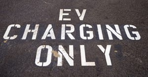 Electric vehicle charging parking spot