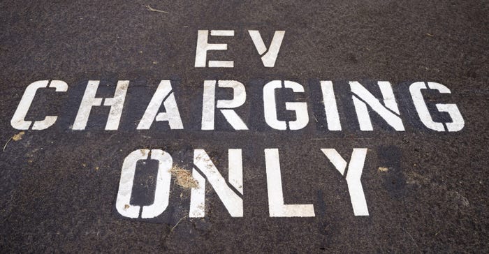 Electric vehicle charging parking spot