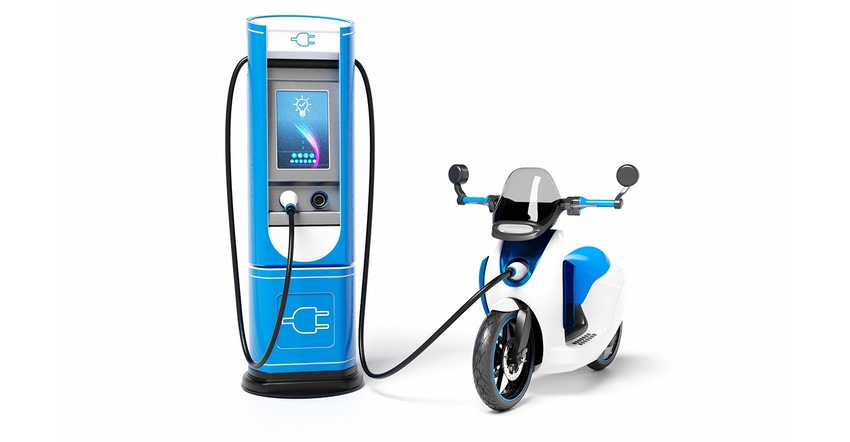 Electric motorcycle charging.jpg