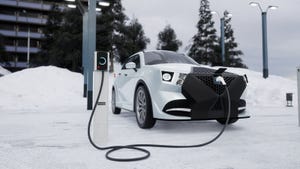 winter EV charging