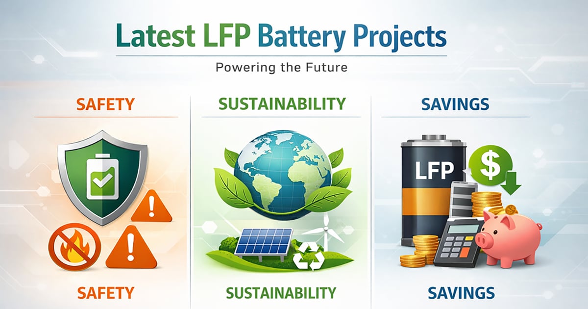 Latest LFP Battery Projects Driving Safety and Sustainability
