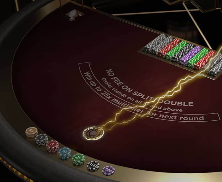 First Person Lightning Blackjack
