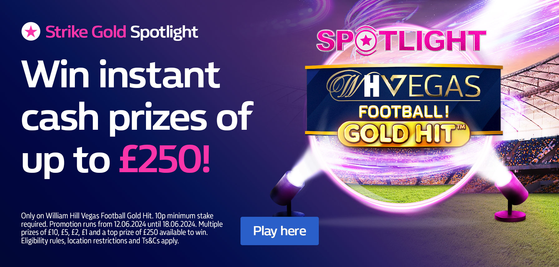 Play Big Bass Crash Instant Win at William Hill