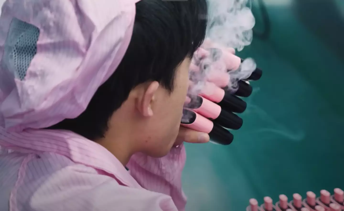 Shocking documentary footage shows vape factory worker testing 'up to  10,000 vapes a day'
