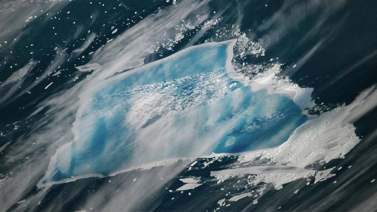 Watch the world's biggest iceberg spin around 360° as it moves to