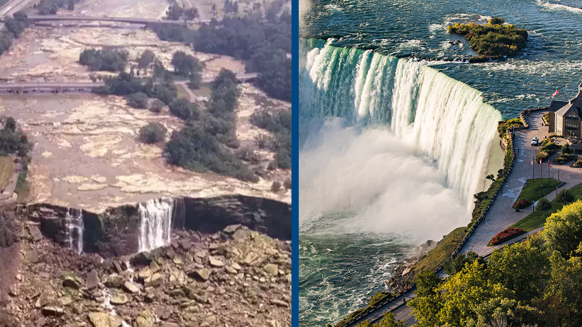This grim discovery meant engineers had to completely shut down water flow at Niagara Falls
