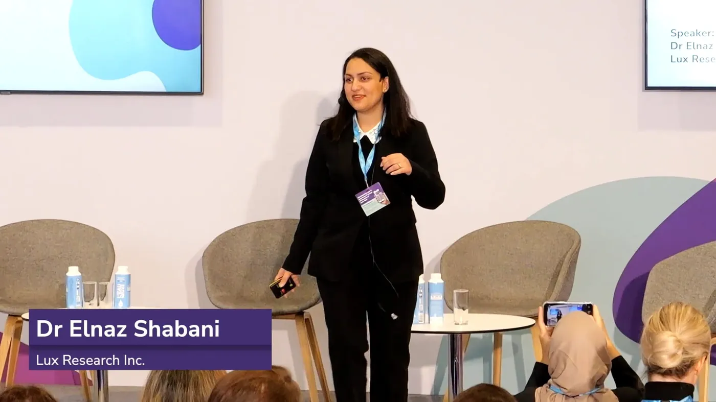 Dr. Elnaz presenting at Fi Europe 2025 Dr. Elnaz presenting at Fi Europe 2025